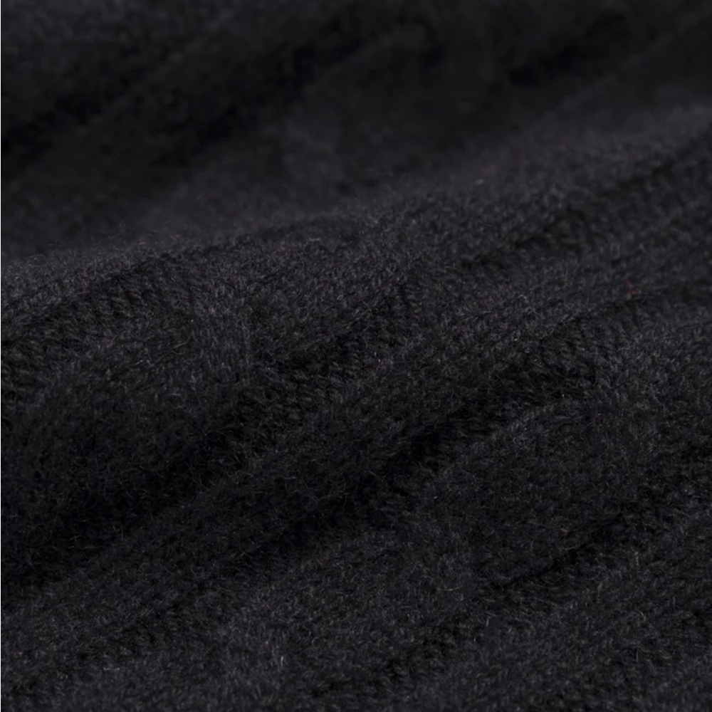 Jenni Kayne Black Cable Knit Turtleneck Sweater - Picture 5 of 6